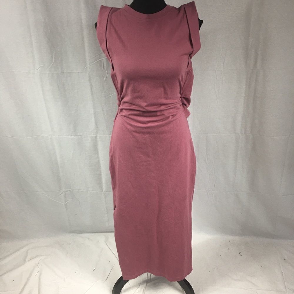 Bishop + Young mauve Small dress tank type sleeveless x back tie cross back